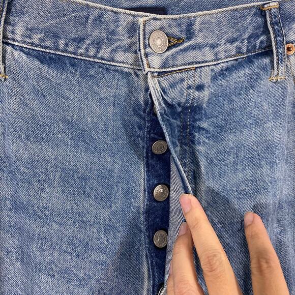 Polo Ralph Lauren Men's Blue Vintage Classic Button Fly Jeans Size 42/(26) - Picture 8 of 11